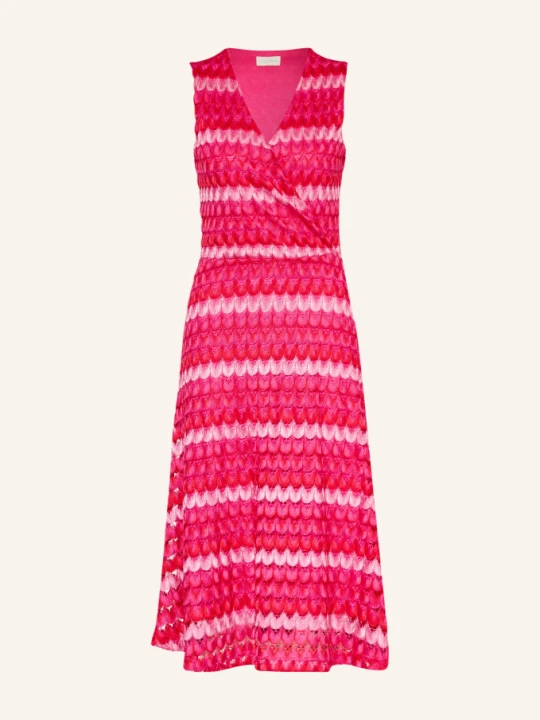 Zdjęcie produktu Milano Italy Sukienka Szydełkowa W Stylu Kopertowym pink