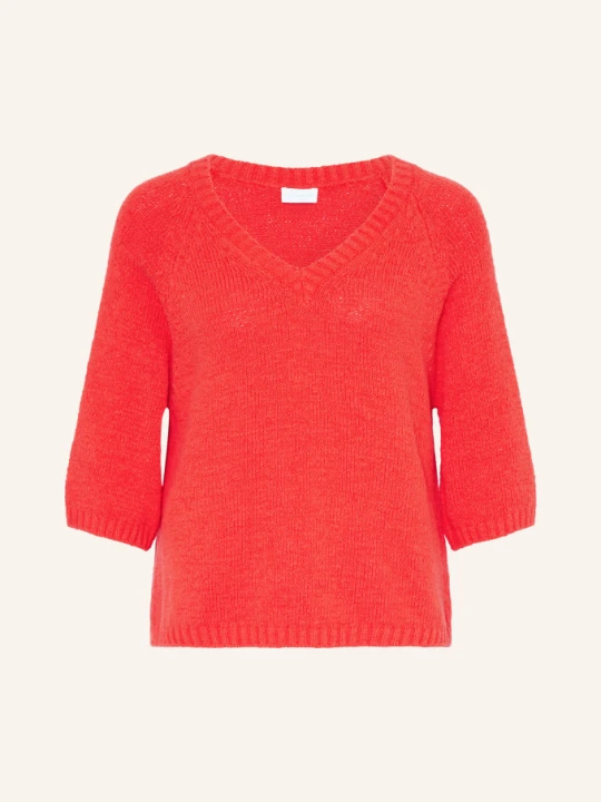 Zdjęcie produktu Milano Italy Sweter Z Rękawami 3 / 4 rot CZERWONY