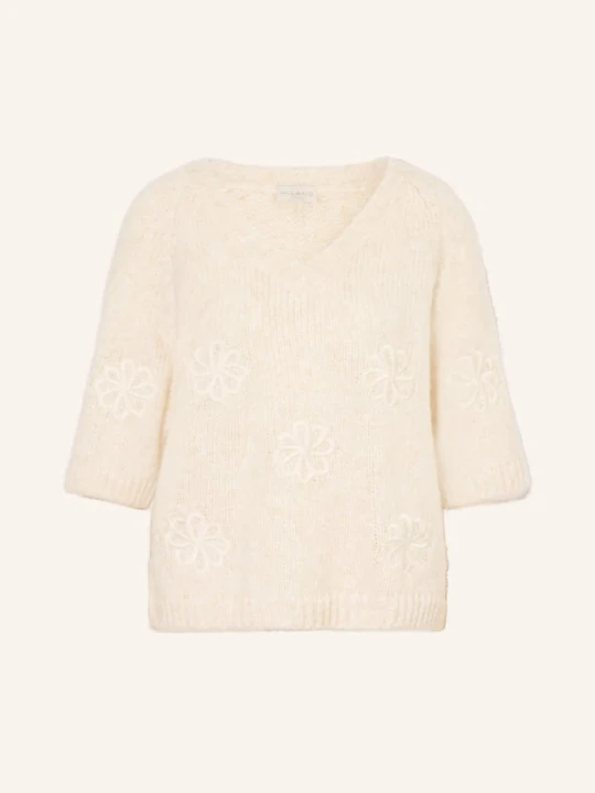 Zdjęcie produktu Milano Italy Sweter Z Rękawami 3/4 weiss ECRU