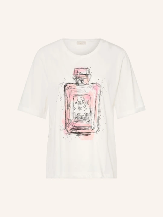 Zdjęcie produktu Milano Italy T-Shirt Z Kamieniami Ozdobnymi weiss
