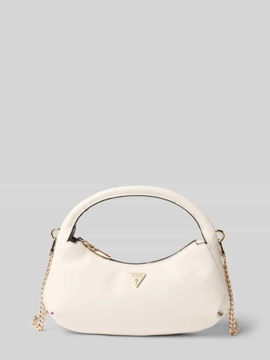 Zdjęcie produktu Mini hobo bags z materiał skóropodobny model 'GILDA' Guess Złamany biały