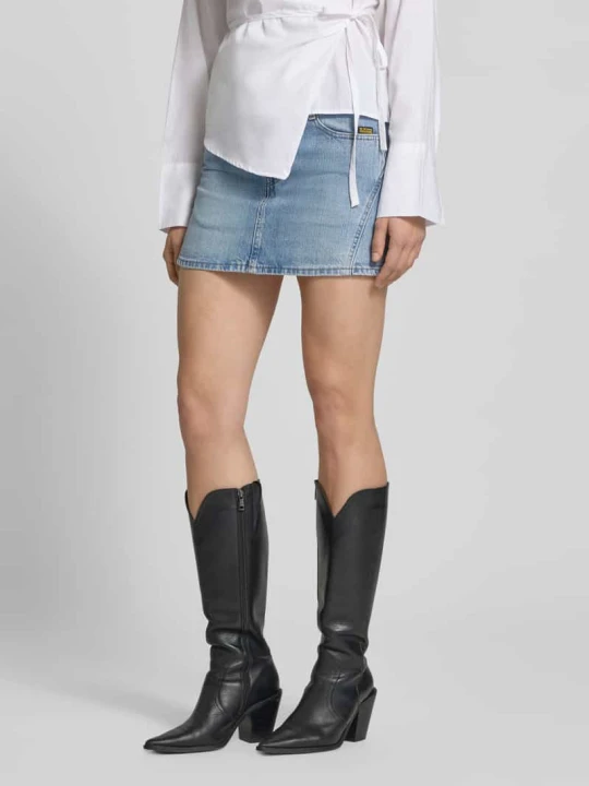 Zdjęcie produktu Mini spódnica w stylu dżinsu model 'Cinch' G-Star Raw Jeansowy niebieski melanż