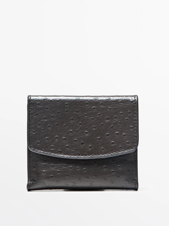Zdjęcie produktu Mini Szkatułka Ze Skóry Nappa O Teksturze - Brązowy - Massimo Dutti - Female