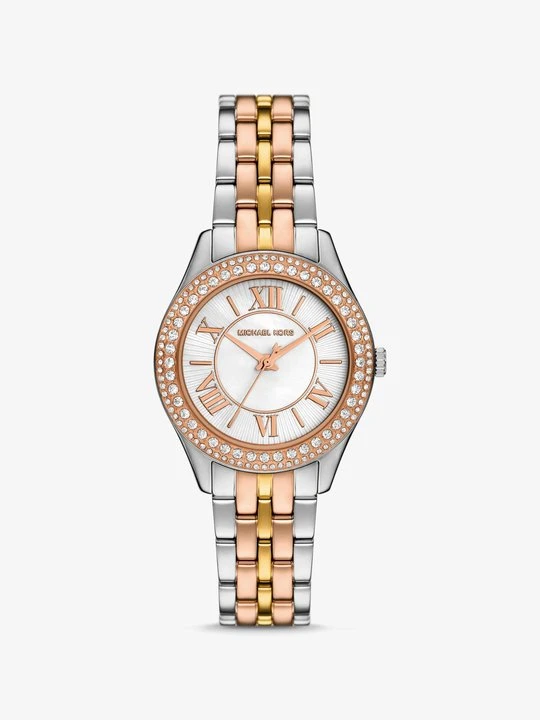 Zdjęcie produktu Miniaturowy zegarek Harlowe w stylu pavé w trzech kolorach Michael Kors