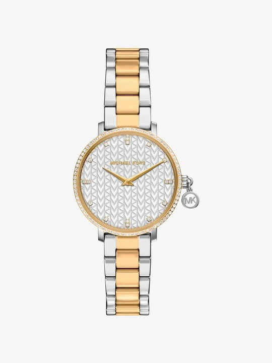 Zdjęcie produktu Miniaturowy zegarek Pyper w stylu pavé w dwóch kolorach Michael Kors
