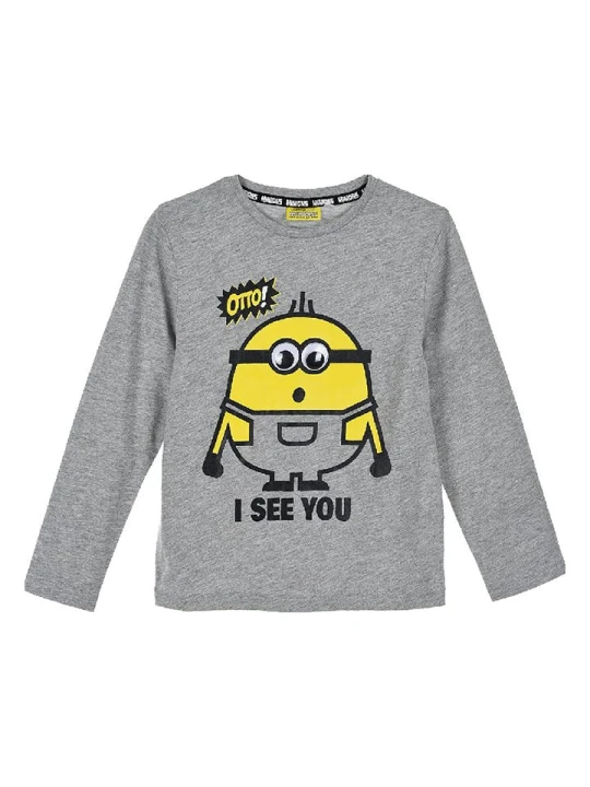 Zdjęcie produktu Minions Koszulka "Minionki" w kolorze szarym rozmiar: 104