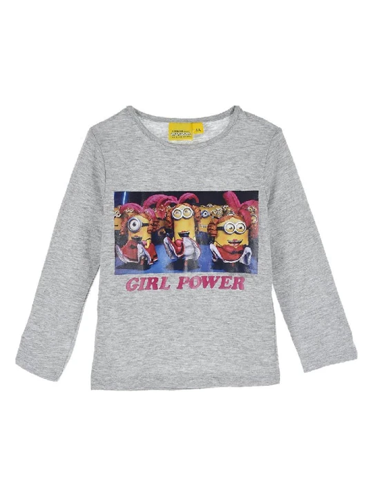 Zdjęcie produktu Minions Koszulka "Minionki" w kolorze szarym rozmiar: 128