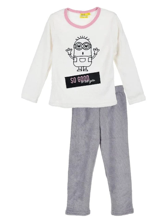 Zdjęcie produktu Minions Piżama "Minionki" w kolorze biało-szarym rozmiar: 104