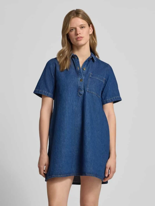 Zdjęcie produktu Minisukienka o kroju relaxed fit w stylu denim model 'Amara' JJXX Jeansowy niebieski