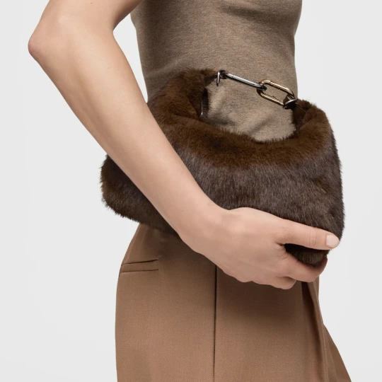 Zdjęcie produktu Minitorebka Przez Ramię W Kolorze Brązowym-Wild Tous Hold - Tous