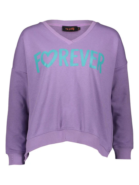 Zdjęcie produktu miss goodlife Bluza "Forever" w kolorze fioletowym rozmiar: XL