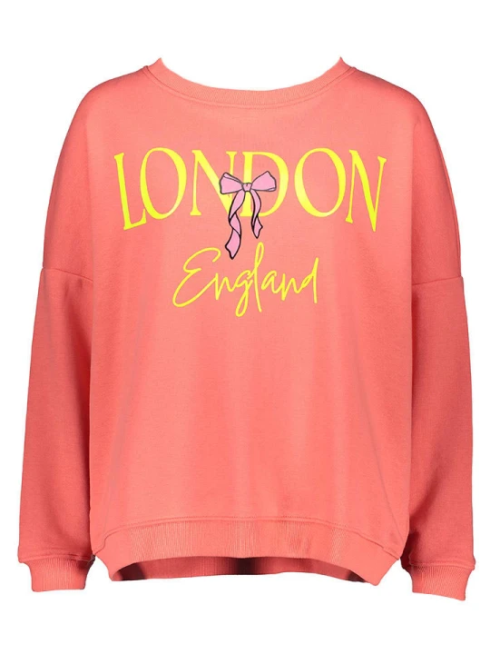 Zdjęcie produktu miss goodlife Bluza "London" w kolorze koralowym rozmiar: S