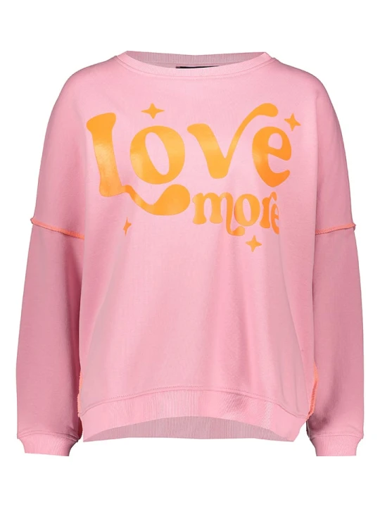 Zdjęcie produktu miss goodlife Bluza "Love more" w kolorze jasnoróżowym rozmiar: M