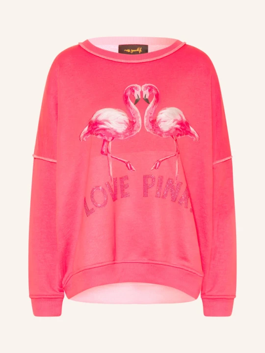 Zdjęcie produktu Miss Goodlife Bluza Oversize Z Kryształkami pink