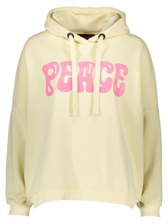 Zdjęcie produktu miss goodlife Bluza "Peace" w kolorze żółtym rozmiar: XL
