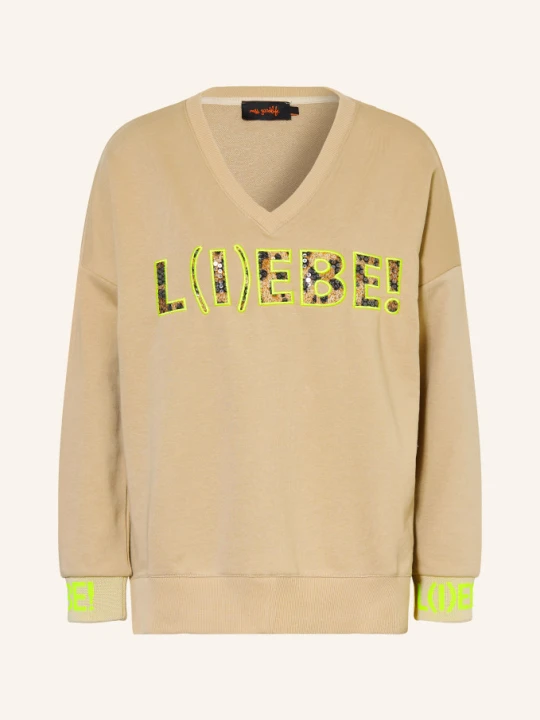 Zdjęcie produktu Miss Goodlife Bluza Z Cekinami beige