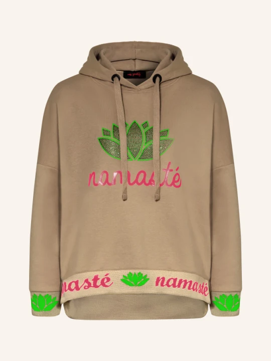 Zdjęcie produktu Miss Goodlife Bluza Z Kapturem Z Kamieniami Ozdobnymi beige