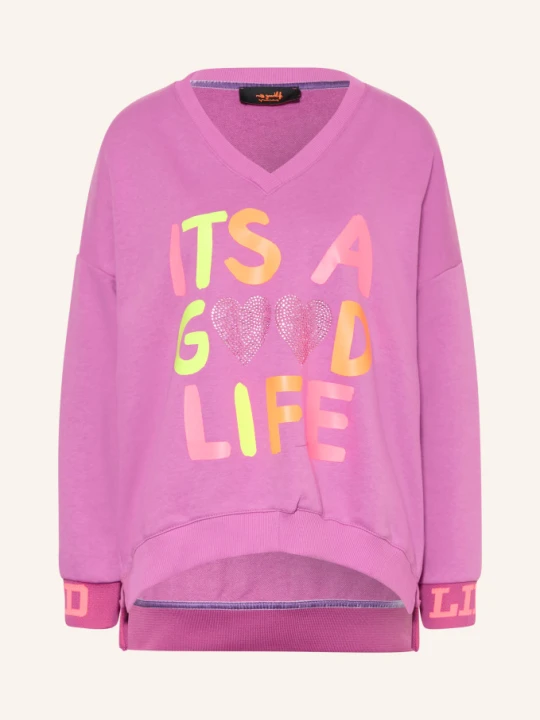 Zdjęcie produktu Miss Goodlife Bluza Z Kryształkami lila purpurowy