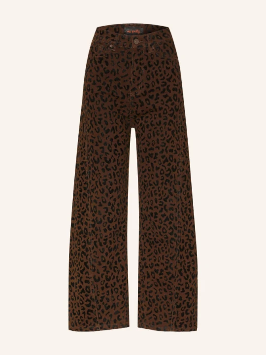 Zdjęcie produktu Miss Goodlife Jeansy Cropped Z Aksamitem braun 35 BRAUN