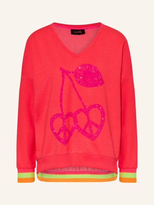 Zdjęcie produktu Miss Goodlife Oversize'owa Bluza Z Cekinami pink