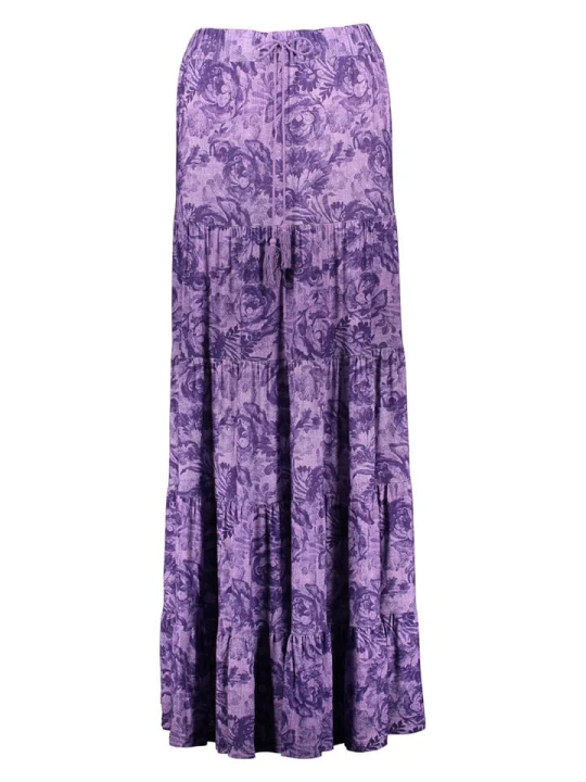 Zdjęcie produktu miss goodlife Spódnica "Flower" w kolorze fioletowym rozmiar: XS