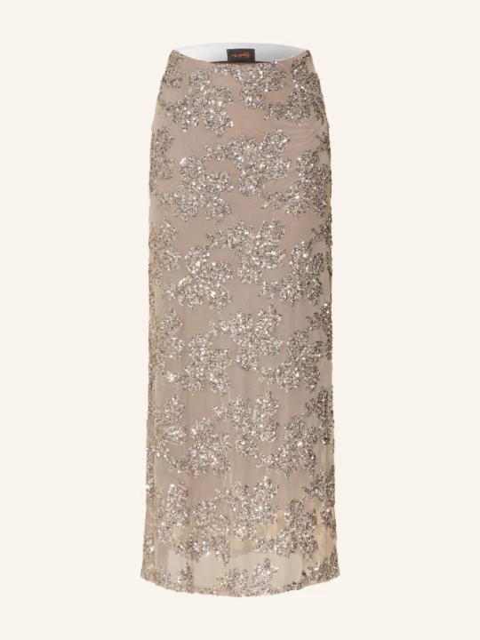 Zdjęcie produktu Miss Goodlife Spódnica Z Siateczki Z Cekinami beige