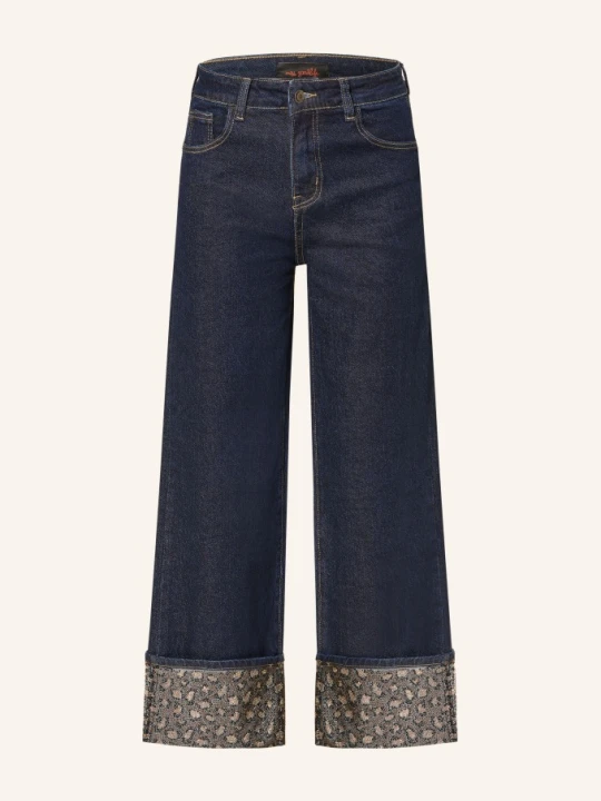 Zdjęcie produktu Miss Goodlife Spodnie Jeansowe Typu Culotte Z Kamieniami Ozdobnymi blau 27 darkblue