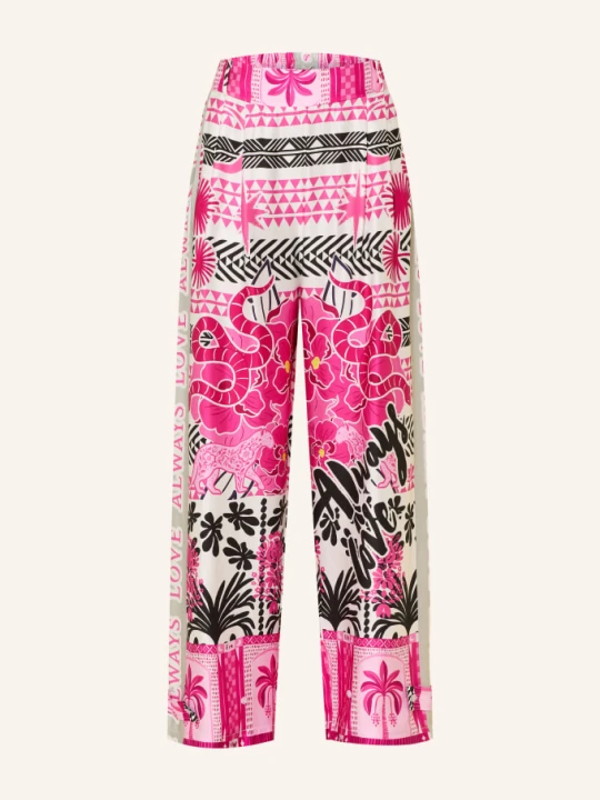 Zdjęcie produktu Miss Goodlife Spodnie Marlene Z Satyny pink