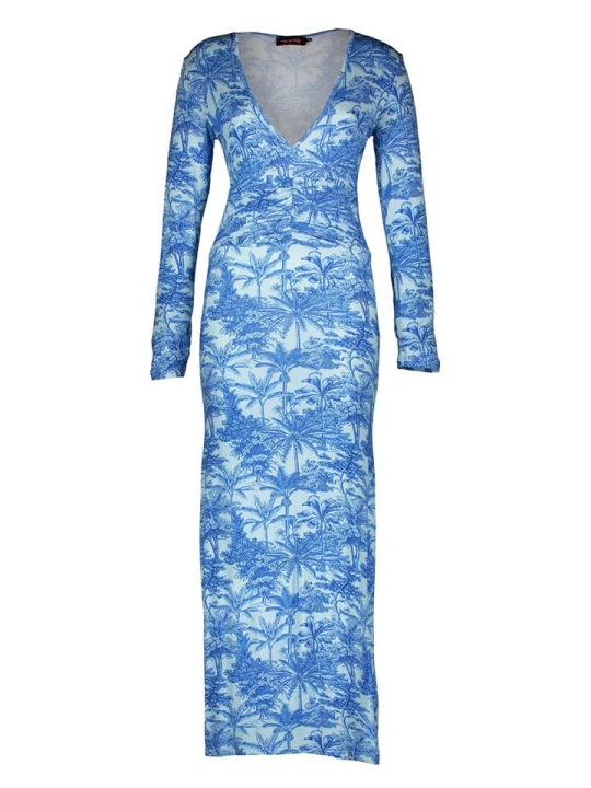 Zdjęcie produktu miss goodlife Sukienka "Blue Paradise" w kolorze niebieskim rozmiar: S