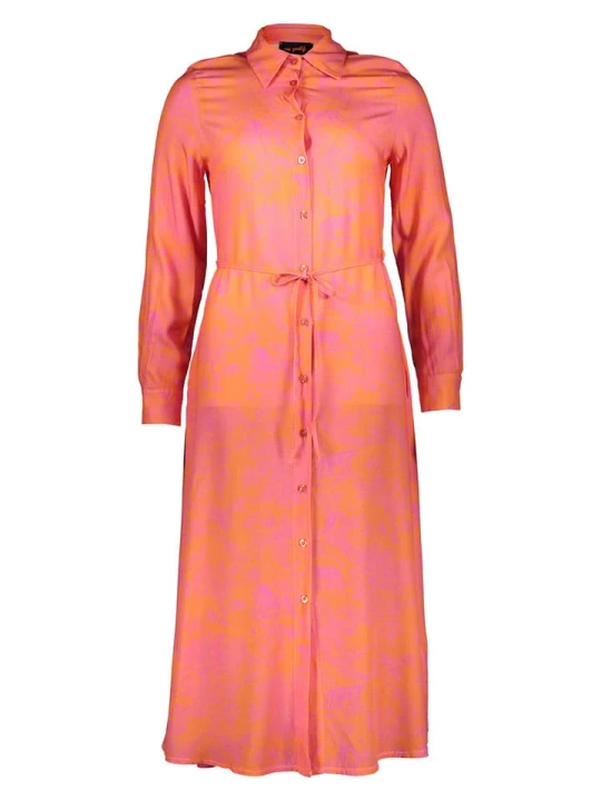 Zdjęcie produktu miss goodlife Sukienka "Pink Jungle" w kolorze koralowo-jasnoróżowym rozmiar: XL