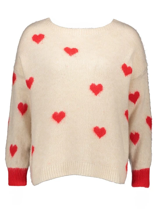 Zdjęcie produktu miss goodlife Sweter w kolorze kremowo-pomarańczowym rozmiar: XL
