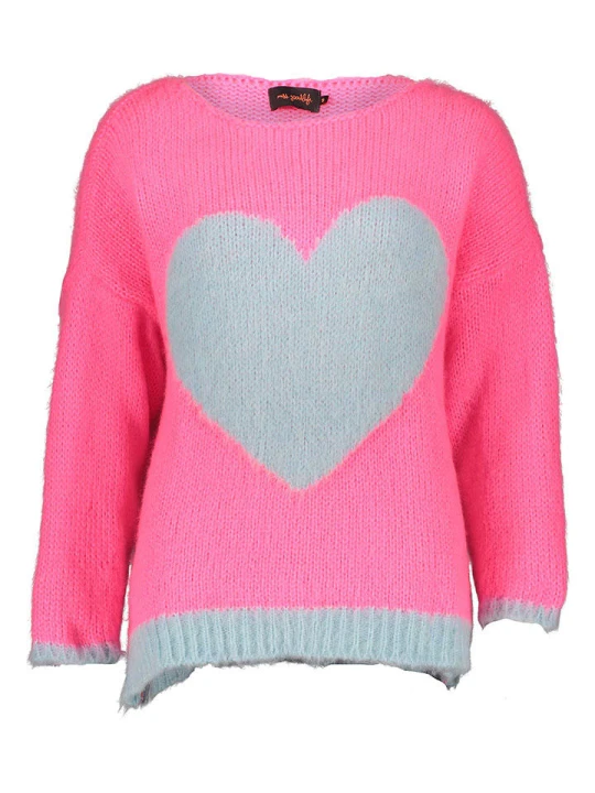 Zdjęcie produktu miss goodlife Sweter w kolorze różowo-szarym rozmiar: S
