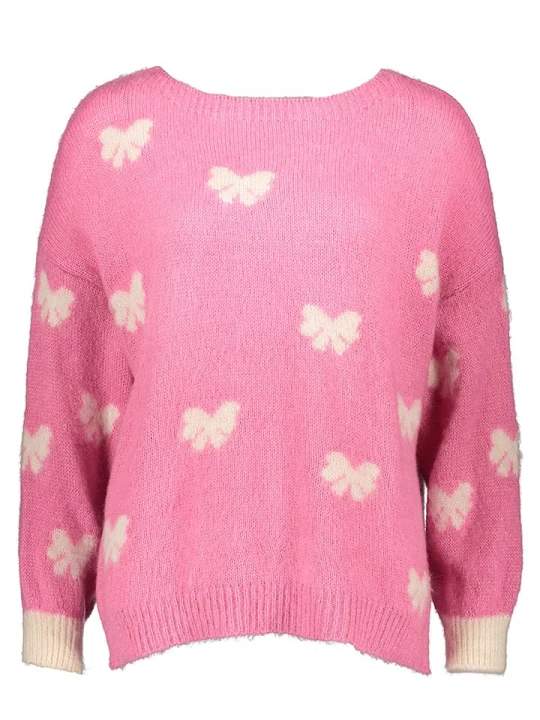 Zdjęcie produktu miss goodlife Sweter w kolorze różowym rozmiar: XL