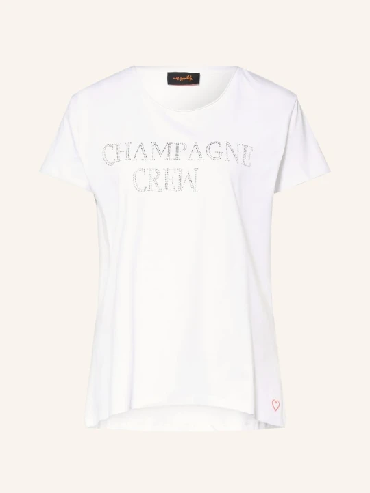 Zdjęcie produktu Miss Goodlife T-Shirt Z Kamieniami Ozdobnymi weiss BIAŁY