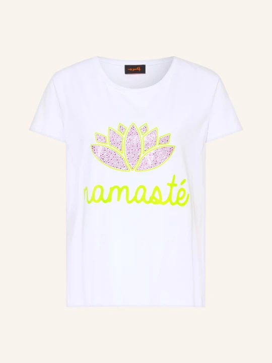 Zdjęcie produktu Miss Goodlife T-Shirt Z Kamieniami Ozdobnymi weiss biały