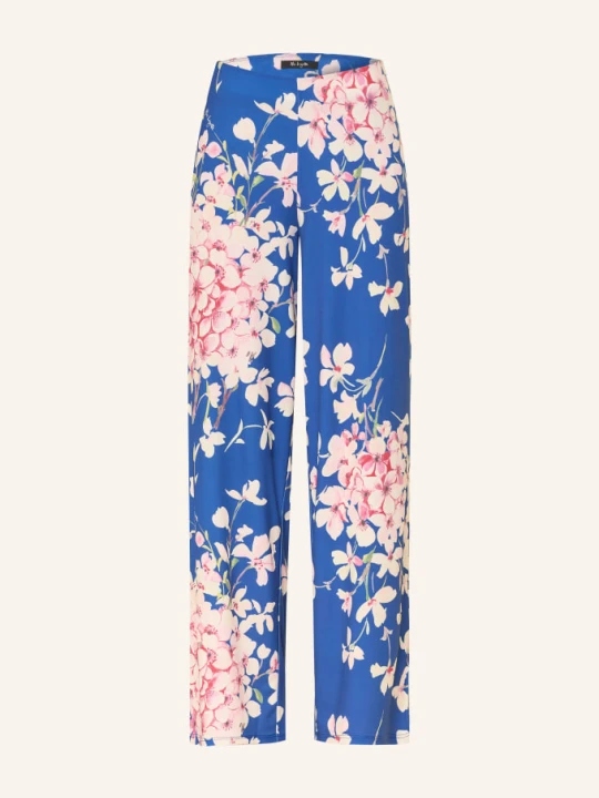 Zdjęcie produktu Miss Lagotte Spodnie Z Materiału Typu Marlene blau