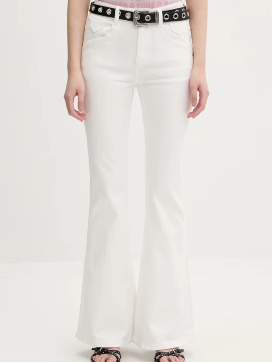 Zdjęcie produktu Miss Sixty Jeansy flare damskie biały