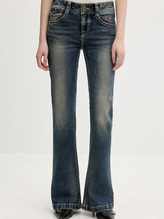 Zdjęcie produktu Miss Sixty jeansy flare damskie granatowy