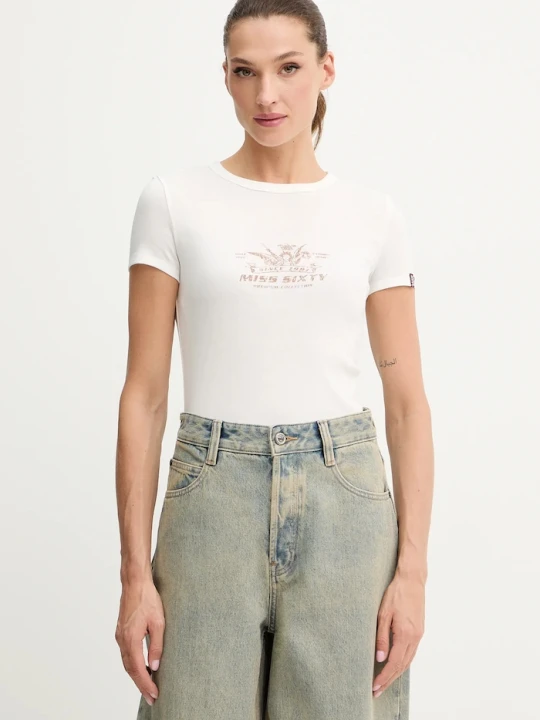 Zdjęcie produktu Miss Sixty t-shirt beżowy