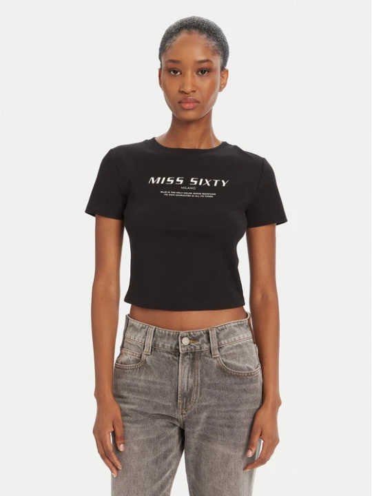 Zdjęcie produktu Miss Sixty T-Shirt 6L1SJ4300000 Czarny Slim Fit