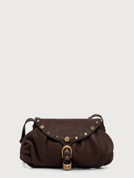 Zdjęcie produktu Miss Sixty torebka crossbody damska skórzana brązowy