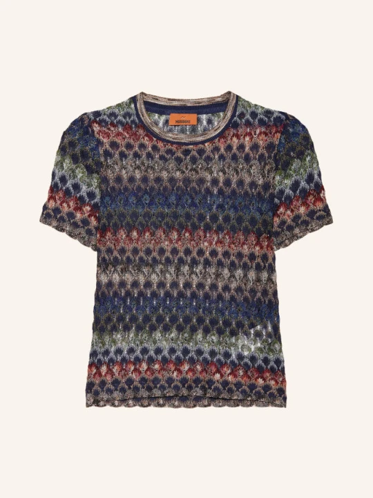 Zdjęcie produktu Missoni Dzianinowa Koszulka Z Brokatową Przędzą blau