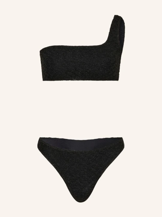 Zdjęcie produktu Missoni Jednoramienne Bikini Z Błyszczącą Nicią schwarz CZARNY