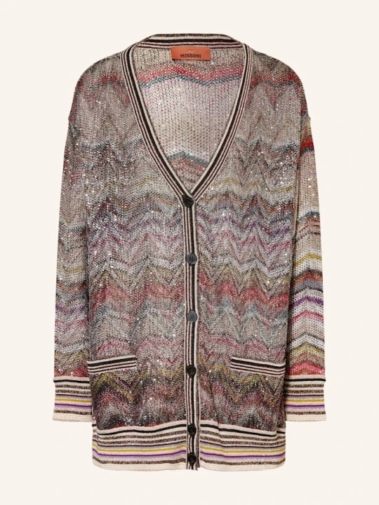 Zdjęcie produktu Missoni Kardigan Z Błyszczącą Przędzą I Cekinami braun brązowy