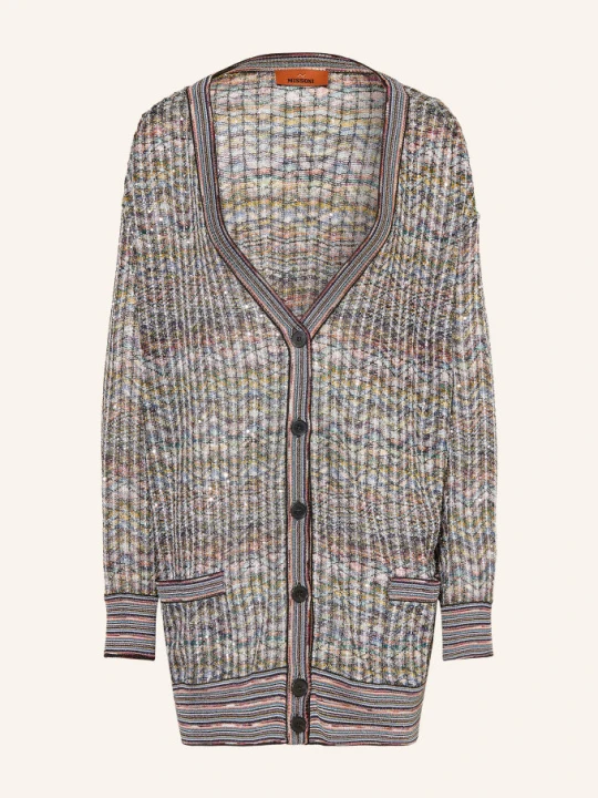 Zdjęcie produktu Missoni Kardigan Z Błyszczącą Przędzą I Cekinami braun brązowy