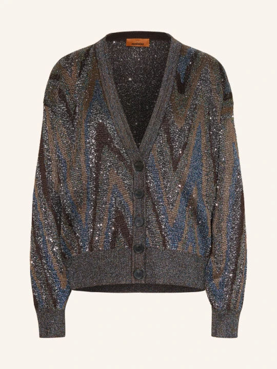 Zdjęcie produktu Missoni Kardigan Z Cekinami I Błyszczącą Przędzą braun brązowy