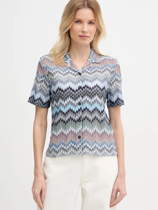 Zdjęcie produktu Missoni koszula damska z wiskozy niebieski