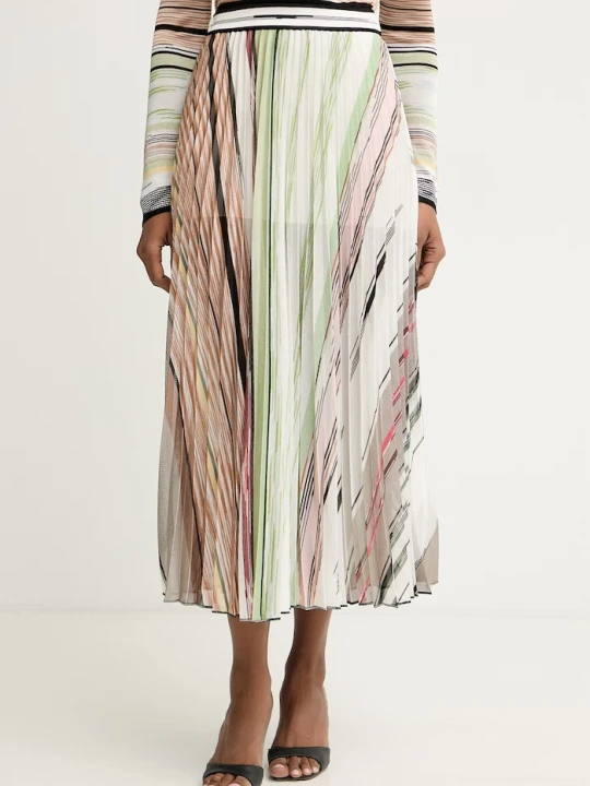 Zdjęcie produktu Missoni spódnica plisowana z wiskozy beżowy