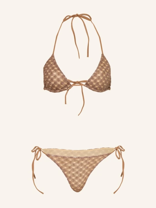 Zdjęcie produktu Missoni Trójkątne Bikini Z Błyszczącą Nicią braun BRĄZOWY