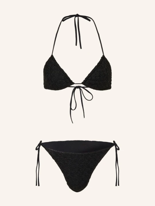 Zdjęcie produktu Missoni Trójkątne Bikini Z Błyszczącą Nicią schwarz CZARNY